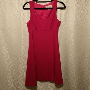 Fushia Fit and Flair Dress - very pretty